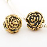 Edler 14K Gold Bead in Blumenform