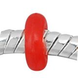 Kautschuk Bead Stopper Abstandhalter Rot