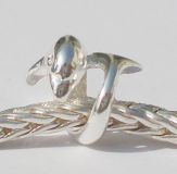 Original Massiv 925 Sterling Silber Bead Delfin Design