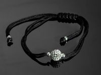 Glamouröses SHAMBALA Armband SWAROVSKI Elemente 16-22 cm Weiße Perle
