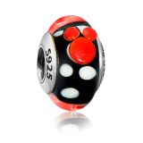 Andante-Stones Massiv 925 Silber Murano Glas Bead + GEWINDE 