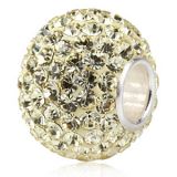 Original Massiv 925 Silber Kristall Bead NARZISSE Ketten Anhnger