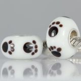 Original Massiv 925 Sterling Silber Murano Glas Bead 