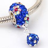 Andante-Stones Edler Silber Kristall Pav DANGLE Bead 