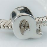 Original Massiv 925 Sterling Silber Bead ALPHABET 