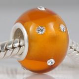 Original Massiv 925 Sterling Silber Murano Bead Mattglas KERASTYLE 