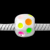 Andante-Stones Edler Silber Bead NEONFARBIG