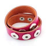 Andante Leder ARMBAND fr Chunks Click-Buttons (40-45 cm) Pink