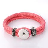 Andante Leder ARMBAND fr Chunks Click-Buttons (23 cm) Pink