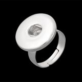 Andante Edler Silber RING für Chunks Druckknöpfe - größenverstellbar (17-20 mm)