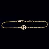 Andante Trendige 14K Gold Hippie ARMKETTE 