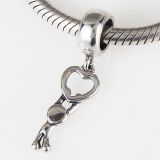 Original Massiv 925 Sterling Silber Dangle Bead 