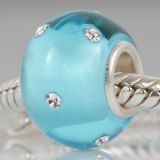 Original Massiv 925 Silber Murano Bead Mattglas KERASTYLE 