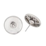 Andante Edle Silber OHRSTECKER fr Chunks Click-Buttons Druckknpfe