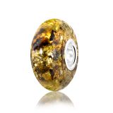 ANDANTE OSTSEE Bernstein 925 Silber Bead Kettenanhnger Gelb Grn Cognac 8x14mm