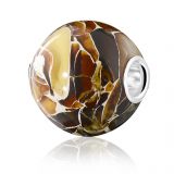 ANDANTE Echter OSTSEE Bernstein 925 Silber Bead Kettenanhnger Safari 16x16 mm