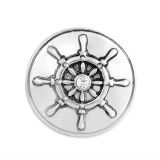 Andante Edler CHUNK Click-Button Druckknopf (Ruder) mit weiem Kristall