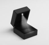 ANDANTE LED Geschenkbox fr Ring - Schwarz - 6 x 6.5 x 5 cm
