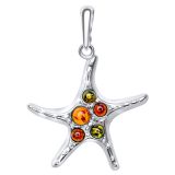ANDANTE 925 Sterling Silber Kettenanhänger OSTSEE Bernstein 