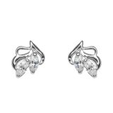 ANDANTE 925 Sterling Silber Damen Ohrstecker mit Zirkoniasteinen
