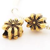 Edler 14K Gold Bead Flower Blume