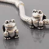 Andante-Stones Edler Silber Bead Frosch