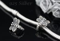 Original Massiv 925 Sterling Silber Bead Libelle