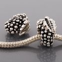 Andante-Stones Edler Silber  Bead im Trauben mit Bltter Design