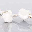 Andante-Stones Edler Silber  Bead Herz Design