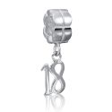 Original Massiv 925 Silber Dangle Bead 