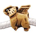 Edler 14K Gold Bead Fliegender Elefant