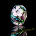 Original Massiv 925 Sterling Silber Glas SEALIFE Bead Beere Rosa