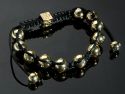 Stylisches SHAMBALA Armband grenverstellbar 16-22 cm Gold