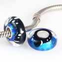 Original Massiv 925 Sterling Silber Murano Glas Bead 