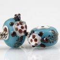 Original Massiv 925 Silber Murano Glas Bead TIERWELT 