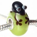 Original Massiv 925 Silber Murano Glas Bead TIERWELT 