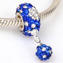 Andante-Stones Edler Silber Kristall Pav DANGLE Bead 