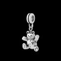 Andante-Stones Edler Silber Dangle Bead TEDDY BR antique