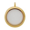 14K Gold Kettenanhnger FLOATING CHARMS Schwebende Medaillons