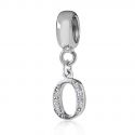 Original Massiv 925 Sterling Silber Dangle Bead ALPHABET - 