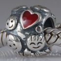 Original Massiv 925 Sterling Silber Bead 