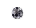 Andante Edler CHUNK Click-Button Druckknopf (Tricolor) mit Kristallen