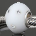 Original Massiv 925 Silber Murano Bead Mattglas KERASTYLE 