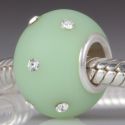 Original Massiv 925 Silber Murano Bead Mattglas KERASTYLE 