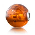 ANDANTE Echter OSTSEE Bernstein 925 Silber Bead Kettenanhnger Cognac 16 x 16 mm