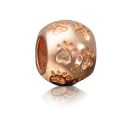 PREMIUM Rose Gold Bead Pfote Sterling Silber 925 Tierpfote