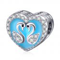 Original Massiv 925 Sterling Silber Zirkonia CZ Bead 