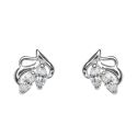 ANDANTE 925 Sterling Silber Damen Ohrstecker mit Zirkoniasteinen