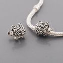 Andante-Stones Edler Silber  Bead im 2 Schildkrten Design